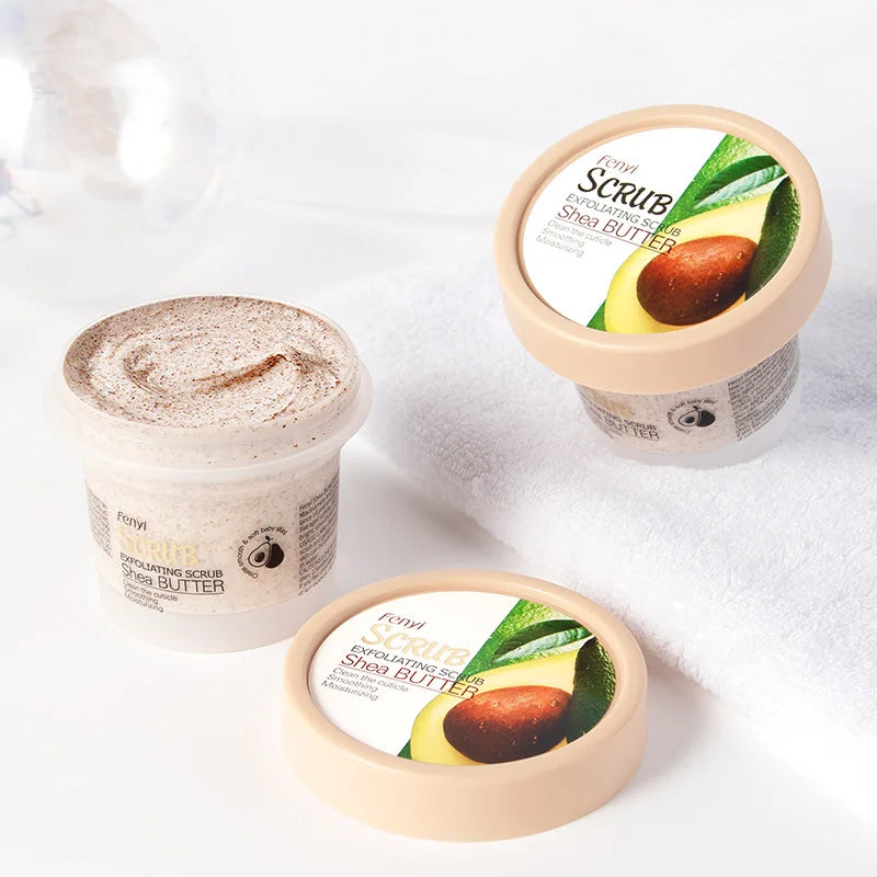 Shea Butter Body Scrub – Natural Exfoliating Skin Polish 100g Scrubs Treatments Shea Butter Tidesmit