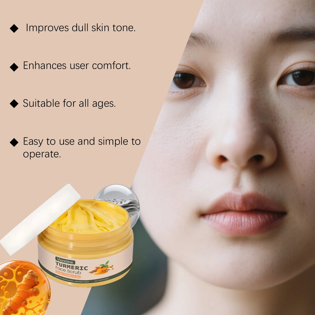 Turmeric Facial Scrub for Radiant Skin - Natural Exfoliating Treatment Scrubs Treatments Tidesmit