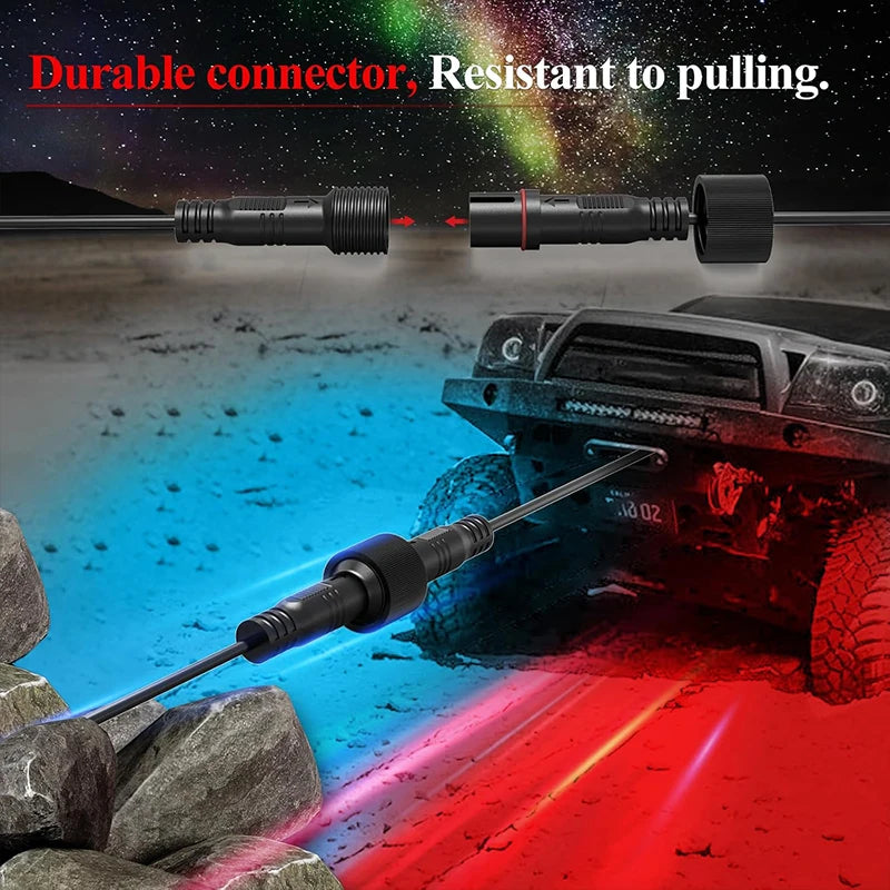 Underglow Rock Lights RGB LED Kit for Truck ATV UTV - Tidesmit Tidesmit