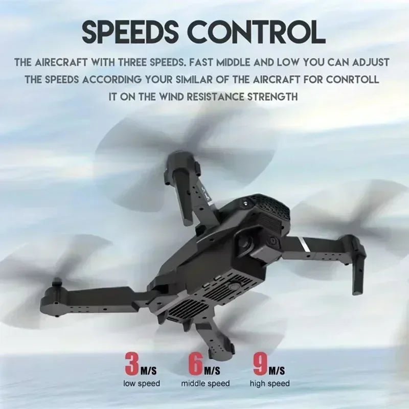4K Camera Drone: Foldable Dual Lens WiFi RC Quadcopter for Beginners Tidesmit
