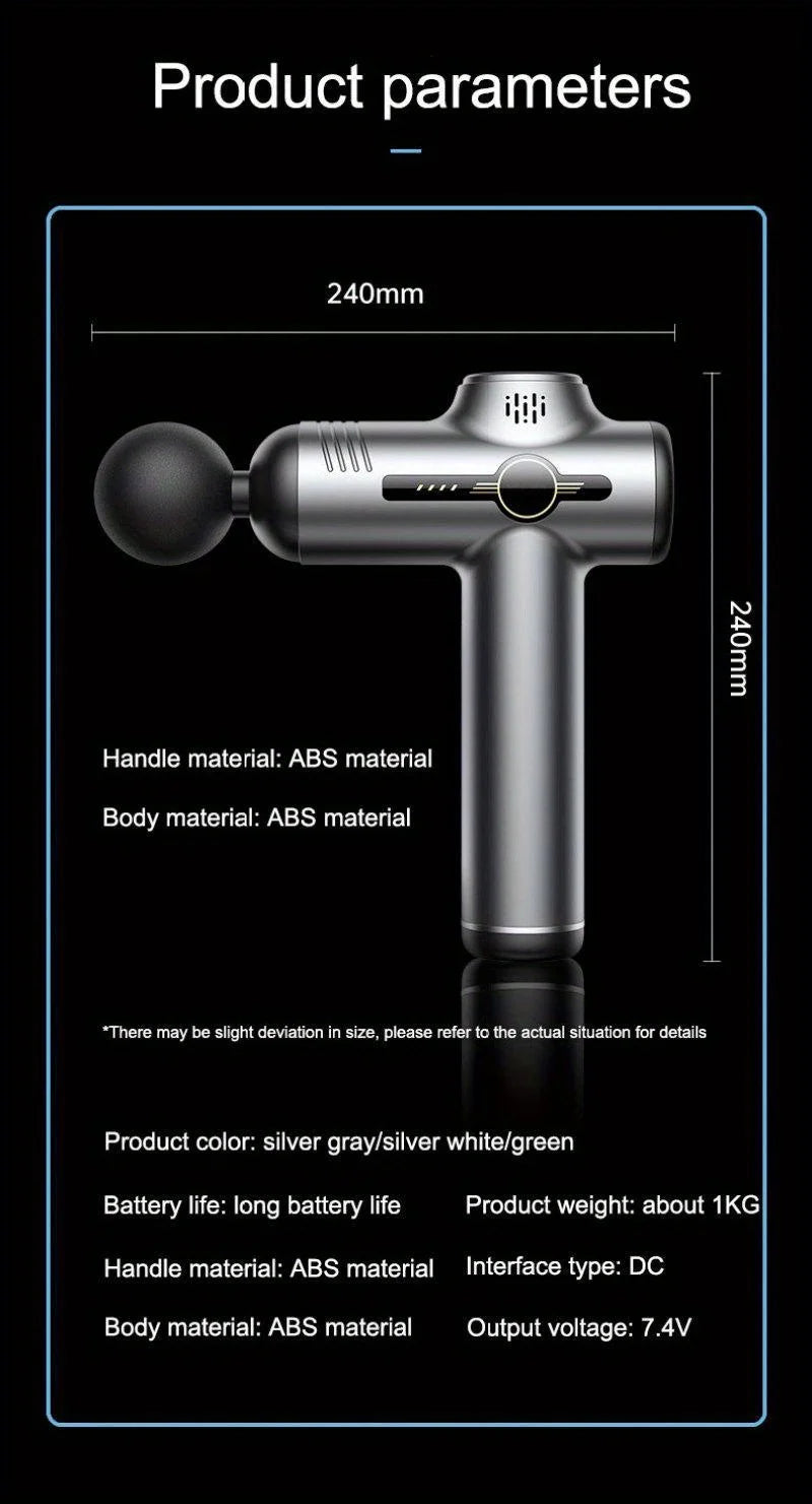 Deep Tissue Massage Gun | 99-Speed Portable Muscle Recovery Device Relaxation Treatment Tidesmit