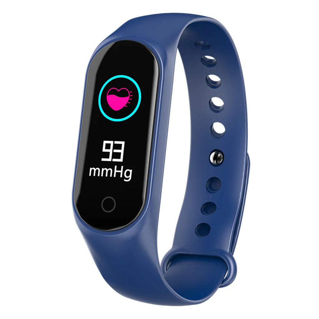 Bluetooth Exercise Step Counting, Information Reminder, Alarm Clock, Heart Rate, Sleep Health Monitoring, Gift M4 Smart Bracelet