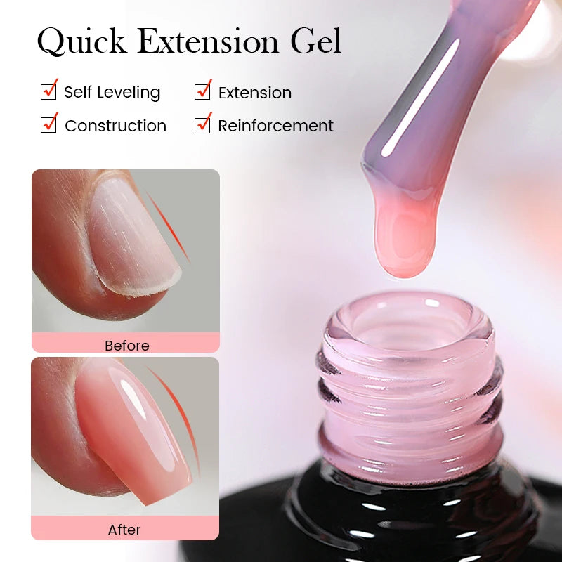 Extension Nail Gel for PMU Machines - Durable Construction Polish Permanent Makeup Machines Tidesmit