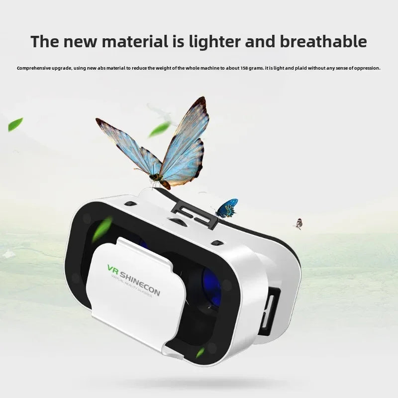 VR Headset for Smartphones - Adjustable Virtual Reality Glasses White Tidesmit