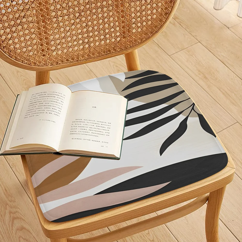 Palm Tree Leaves Art Chair Cushion Soft Office Car Seat Comfort Breathable 45x45cm Sofa Decor Tatami