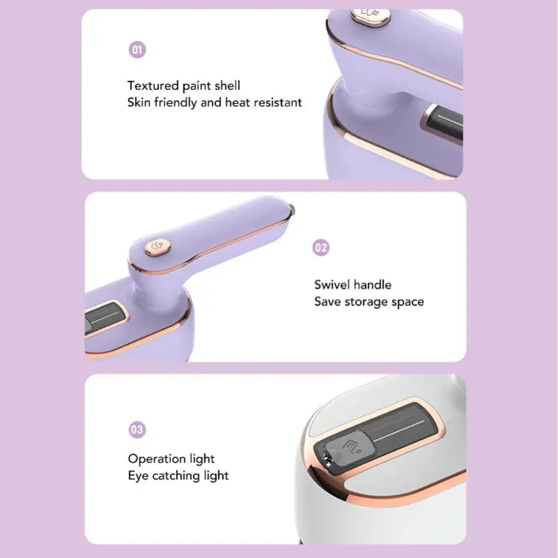 Kbxstart 220V Mini Steam Iron 970W Travel Garment Steamer