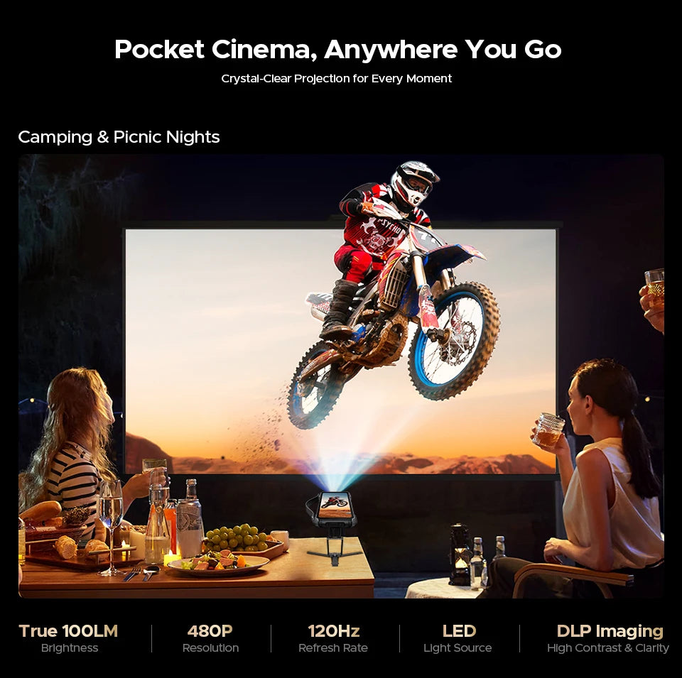 DOOGEE V Max Play 5G Projector Rugged Phone 6.78" 120Hz 20500mAh Dual Camping Lights16GB+512GB 200MP Main Camera NFC Smartphone