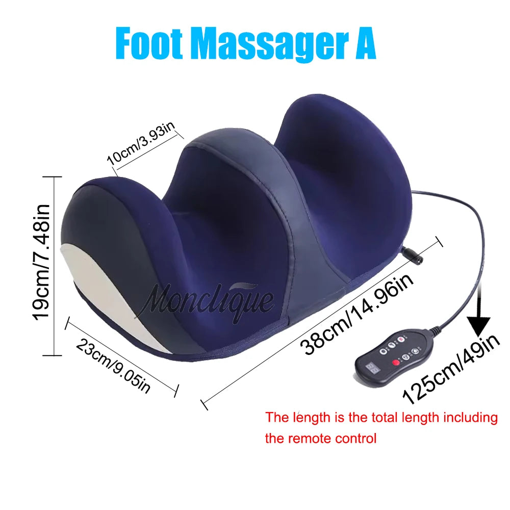 Electric Foot and Calf Massager with Heat Therapy & Compression - Tidesmit Relaxation Treatment Tidesmit