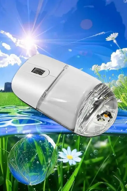 Creative Cute Floating Aquarium Animal 2.4 Wireless Mouse Ergonomics Mute Liquid Mice For PC Laptop Computer Accessoires Gifts