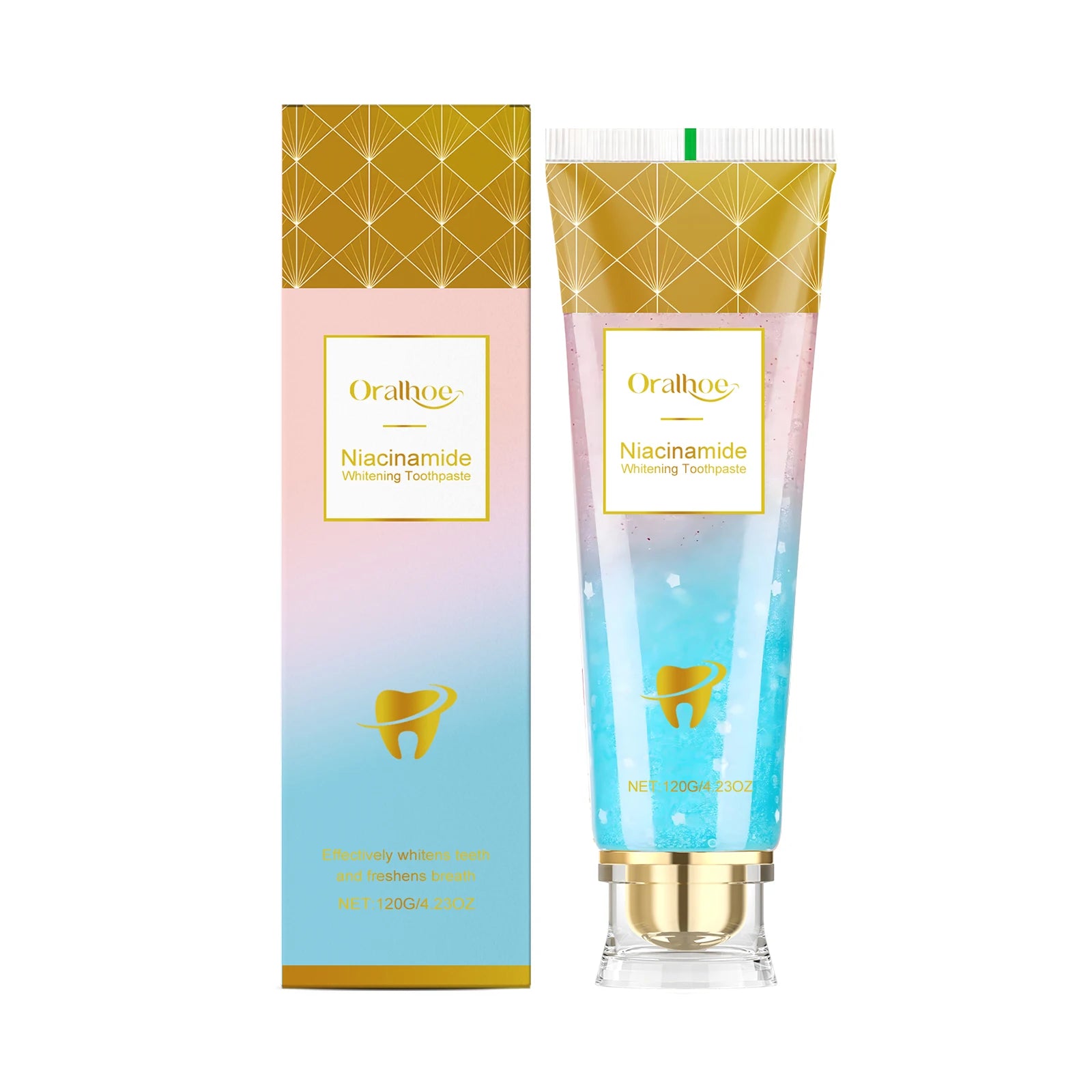 Tidesmit Niacinamide teeth whitening toothpaste for plaque removal, stain repair, and lasting fresh breath