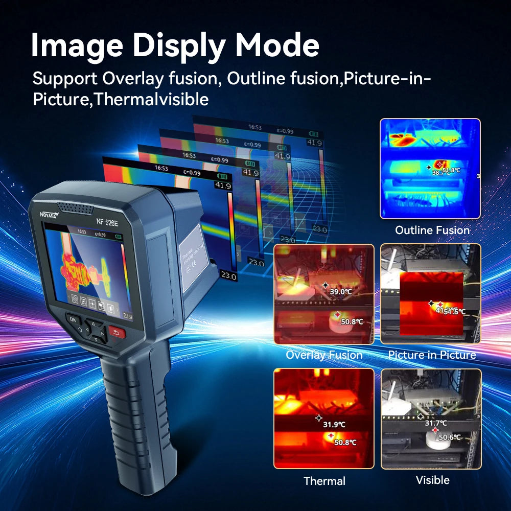NOYAFA NF-526E Thermal Imager 256*192 Handheld thermal Camera Infrared Temperature Meter For Repair, PCB, Circuit Testing