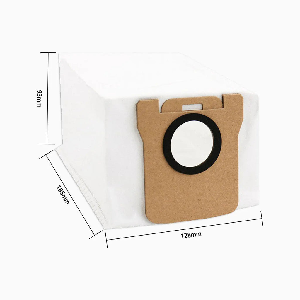 Tidesmit replacement parts kit for Xiaomi Robot Vacuum X20 Max D109GL showing brush, filter, and mop cloth details