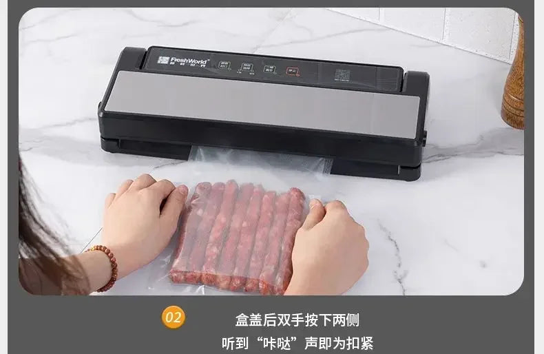 Automatic Vacuum Sealer: Commercial Food Packaging & Household Freshness Sealing Machine
