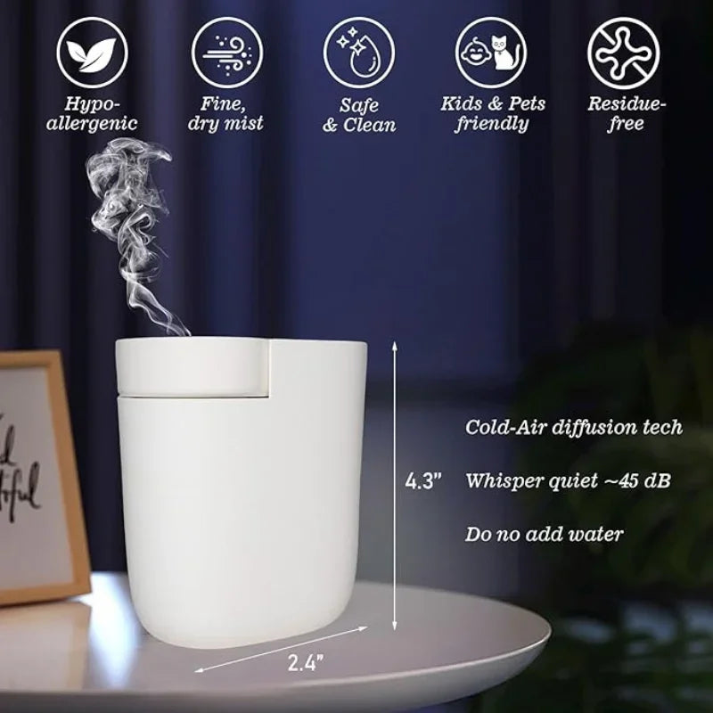 Plug-In Diffuser with Timer Control Scent Intensity Button Bluetooth APP Connectivity Waterless  Diffuser for Home, Hotel,Office