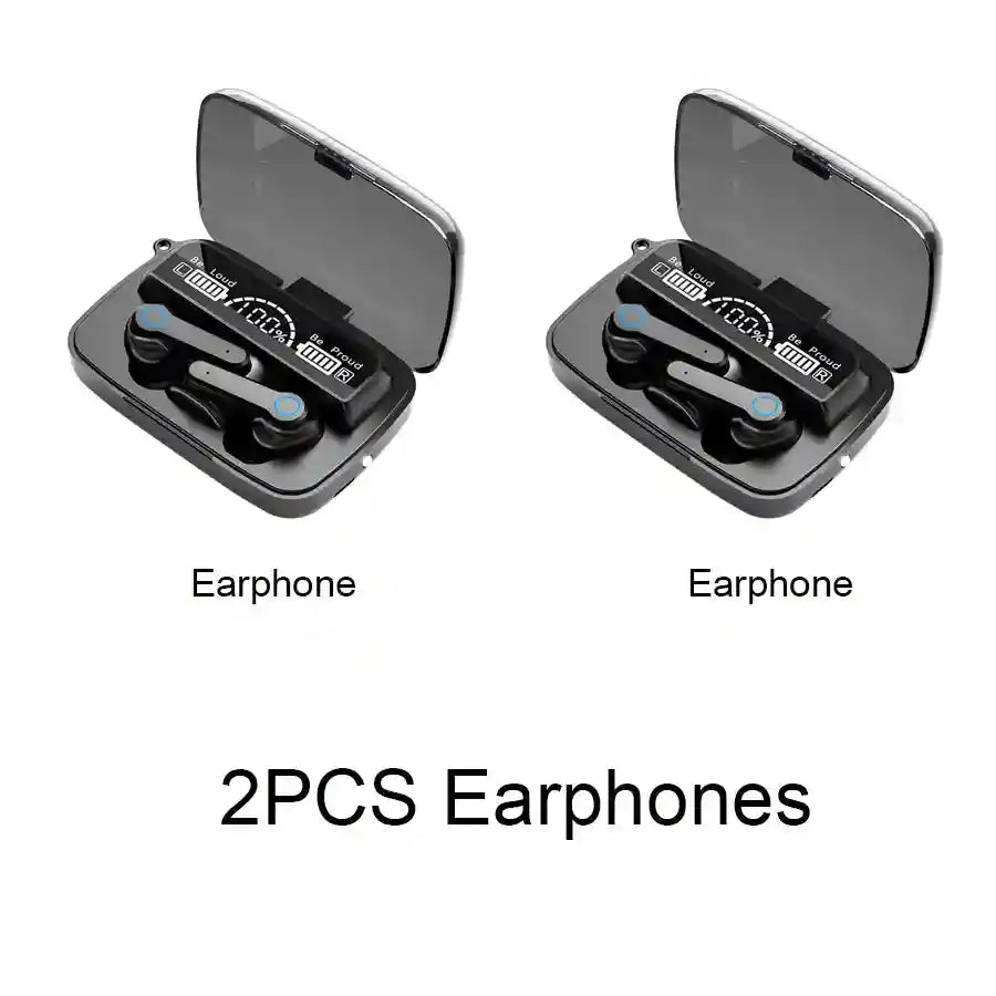 Wireless Bluetooth Gaming Earbuds with Active Noise Cancellation - Black D Tidesmit
