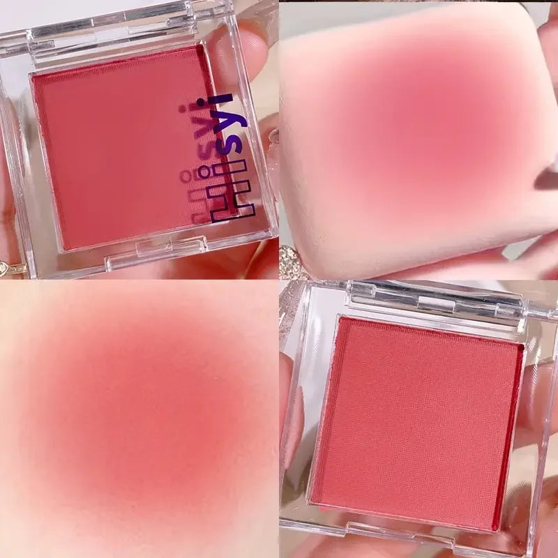 Tidesmit monochrome blush palette texture close-up featuring rich pigmented matte rouge for winter face makeup