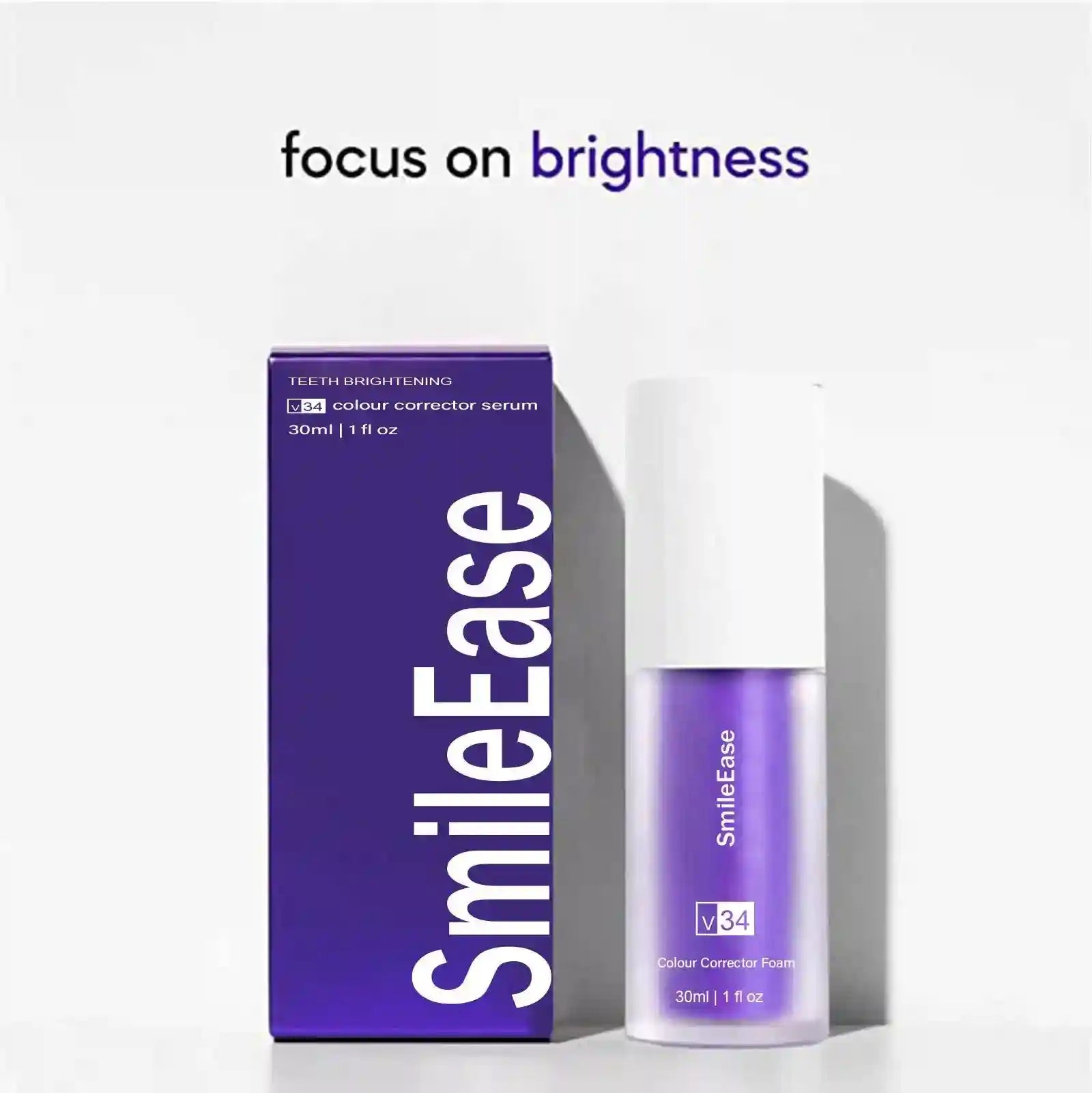 Tidesmit 45ml Smilekit purple teeth whitening mousse for tartar removal and fresh breath oral hygiene care