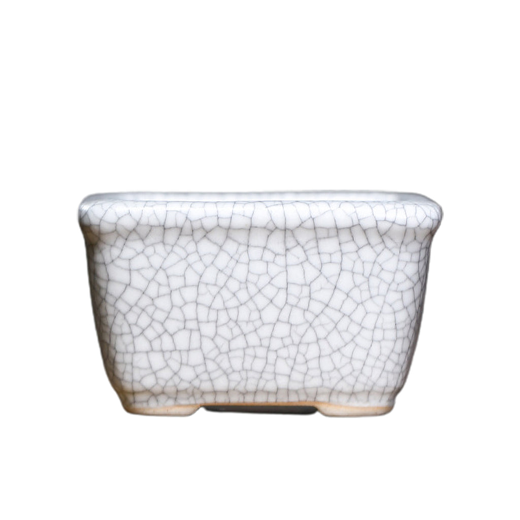 Glazed Pottery Flower Pot Bowl with Hole Mini Ceramic Planter Succulent Pot Eastern Style Ornament for Indoor Outdoor xqmg