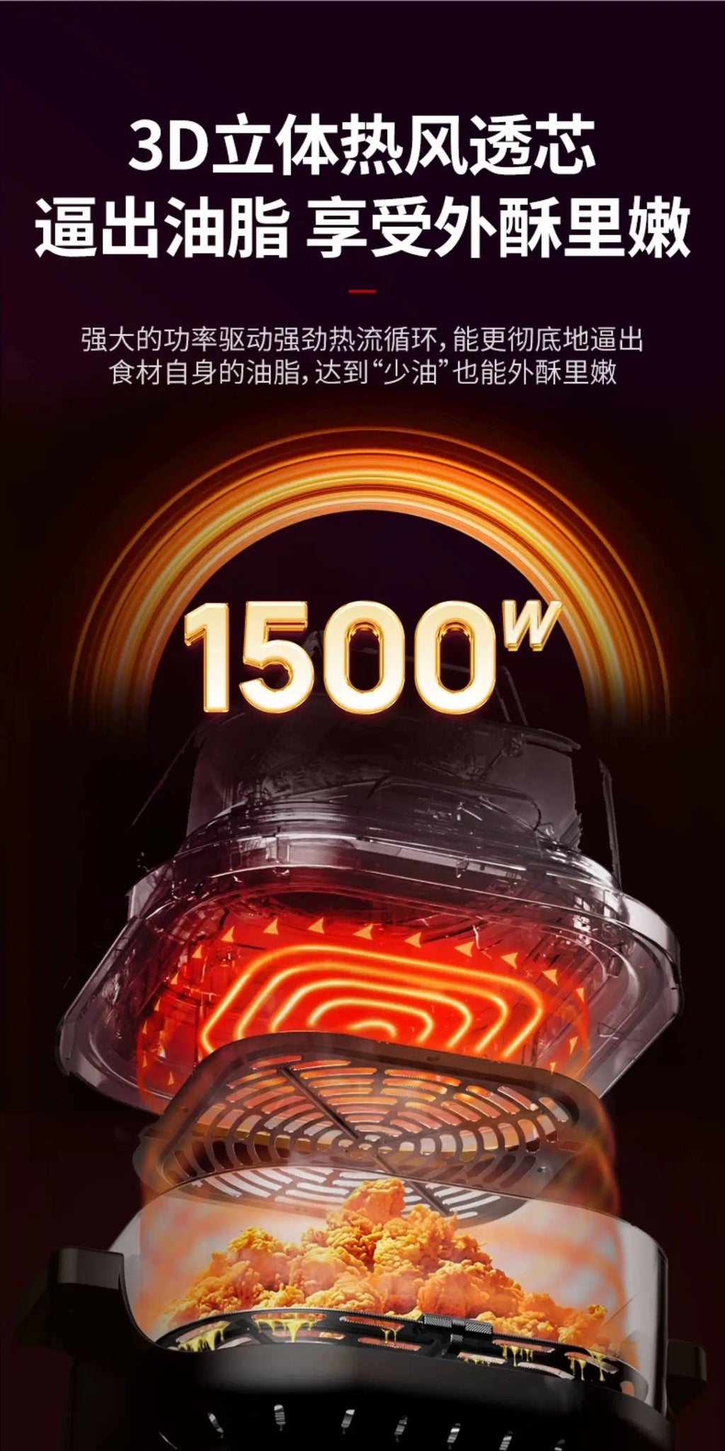 Air fryer household 2026 new small visual borosilicate glass large-capacity frying and baking machine