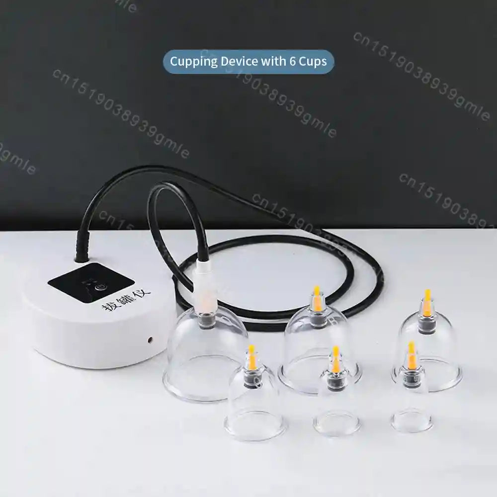 Vacuum Cupping Therapy Set - 12-Piece Professional Recovery Tool Relaxation Treatment Tidesmit