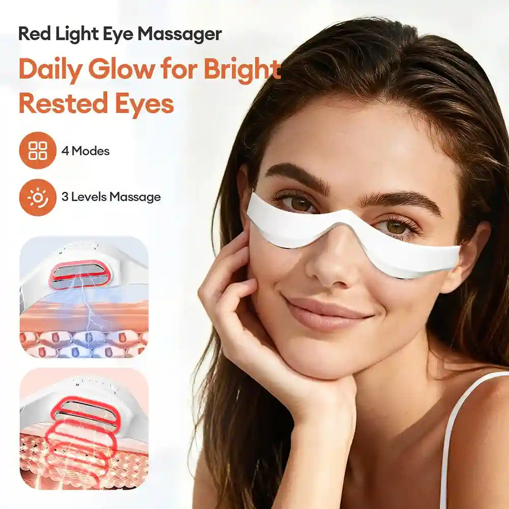 3D Heated Eye Massager Glasses - Portable Fatigue Relief USB Device Eye Massage Instrument Tidesmit