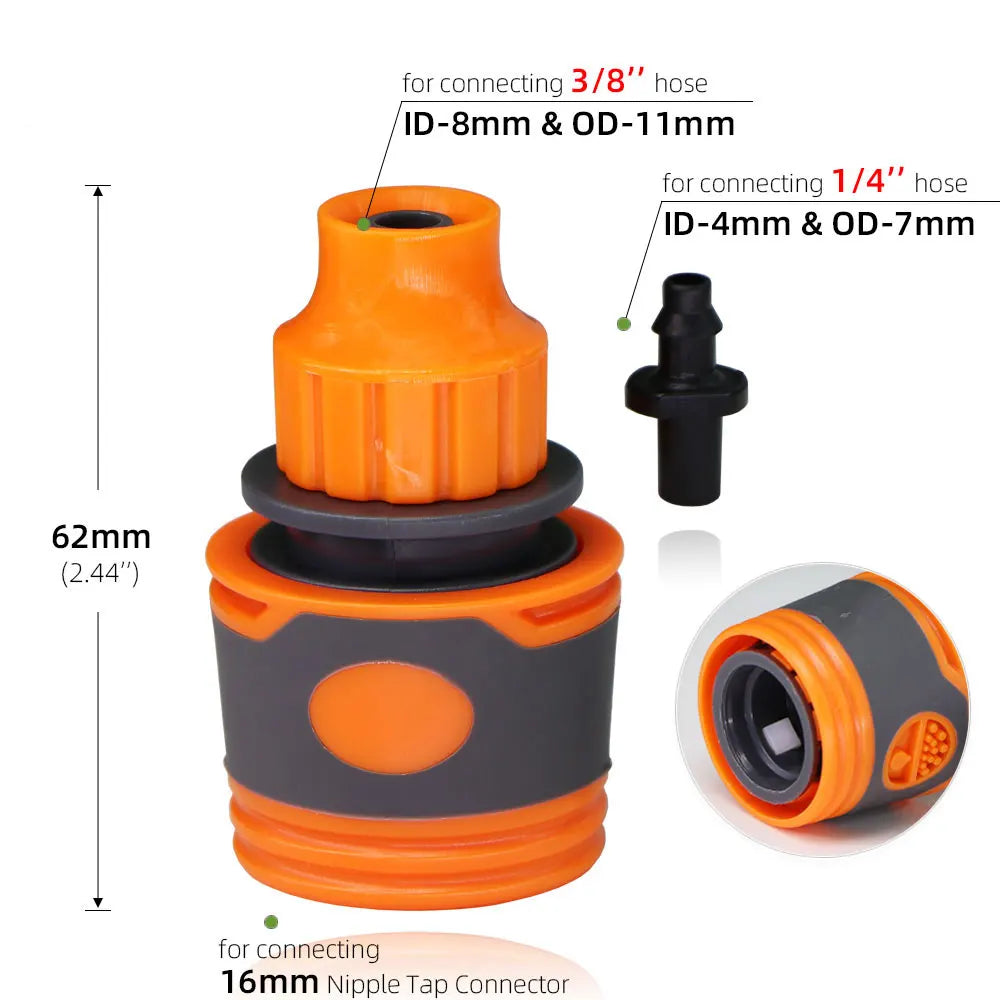 10/20/30M Garden 1/4" Hose Brass Nozzle Atomize Spray System for Summer Balcony Greenhouse Lawn Misting Cooling Irrigation Kit