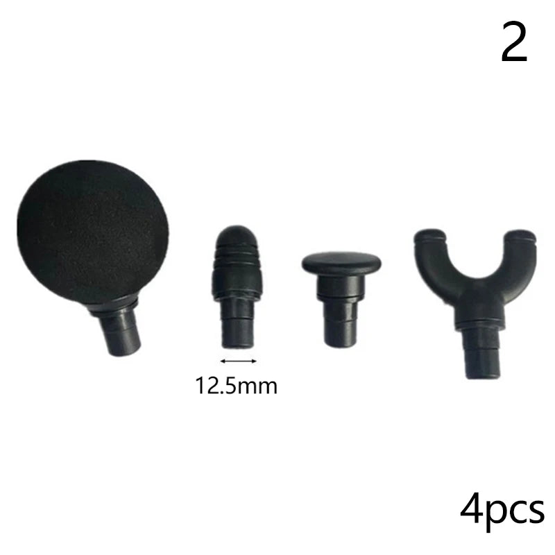 Massage Gun Replacement Heads: 4-Piece Set for Deep Tissue Recovery Body Shaping Massage Equipment 2 Tidesmit