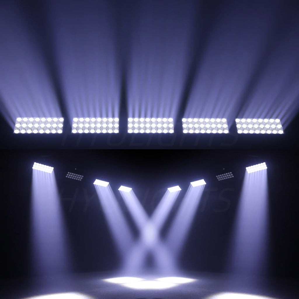 2PCS 300W LED Beam&Strobe RGBW 48 Partition Strobe Light 24PCS 8000K Strobe DMX Super Bright Dj Wash Bar Stage Lighting Effects