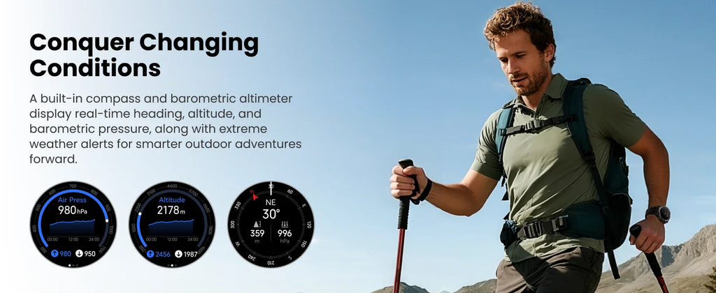 KOSPET TANK T4C Smart & Rugged Watch for Men Military-Grade Body with GPS Health Tracking & On-Wrist Flashlight 5ATM Waterproof