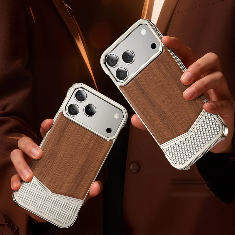 iPhone 17 Pro Max Phone Case | Slim Shock-Absorbing Wood Shell Tidesmit