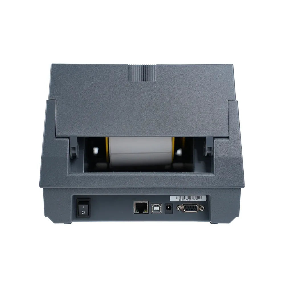 Desktop 110mm Barcode Shipping Label Printer USB Interface Thermal Transfer Printer With Ribbon