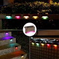 2/4/8/16 Pack Solar Deck Lights LED Waterproof Outdoor Solar Powered  LED Step Lights For Decks Stairs Patio Yard Garden Decor