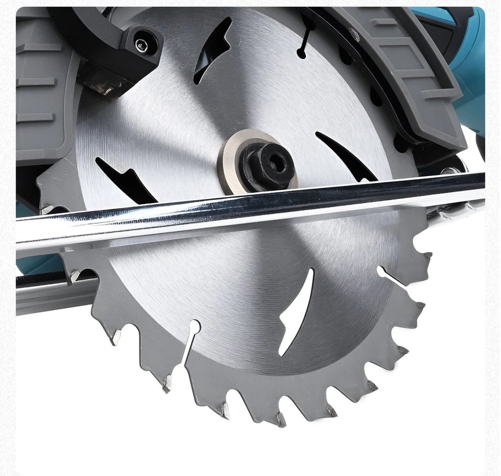 Gisam 165mm 10000RPM Brushless Electric Circular Saw Cordless Adjustbale Angle Woodworking Power Tool For Makita 18v Battey Pins