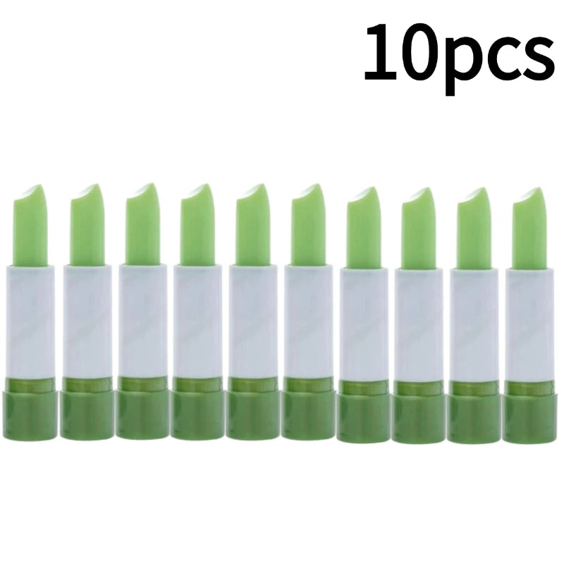 Aloe Vera Color Changing Lipstick - Hydrating Lip Balm Treatment Lip Care 10pcs China Mainland Tidesmit