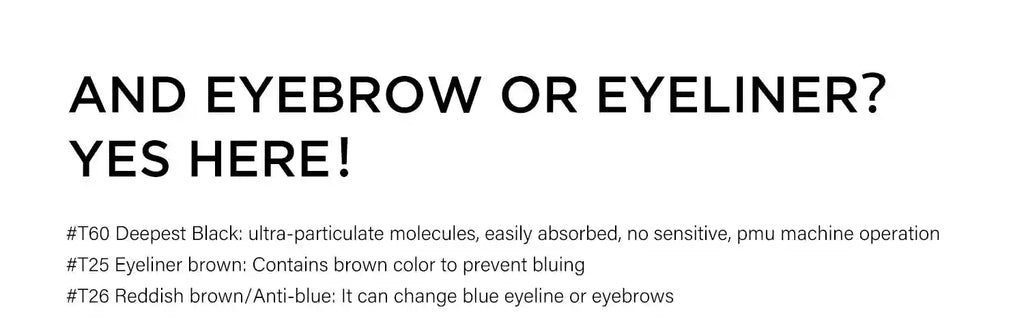 Permanent Makeup Pigment 5ml | Professional PMU Lip & Brow Ink Permanent Makeup Machines Tidesmit