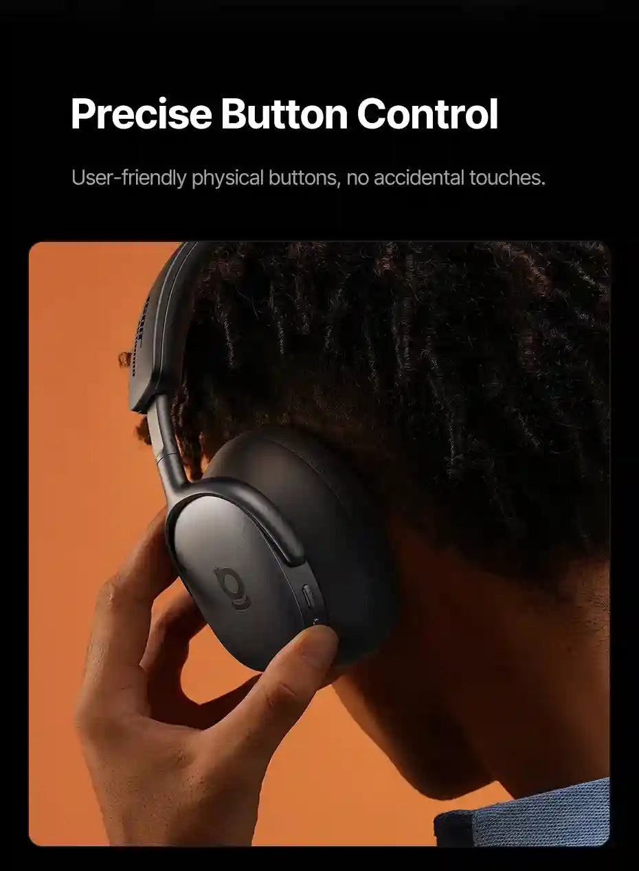 Wireless Noise Cancelling Headphones: 100Hr Playtime - Over-Ear ANC Tidesmit