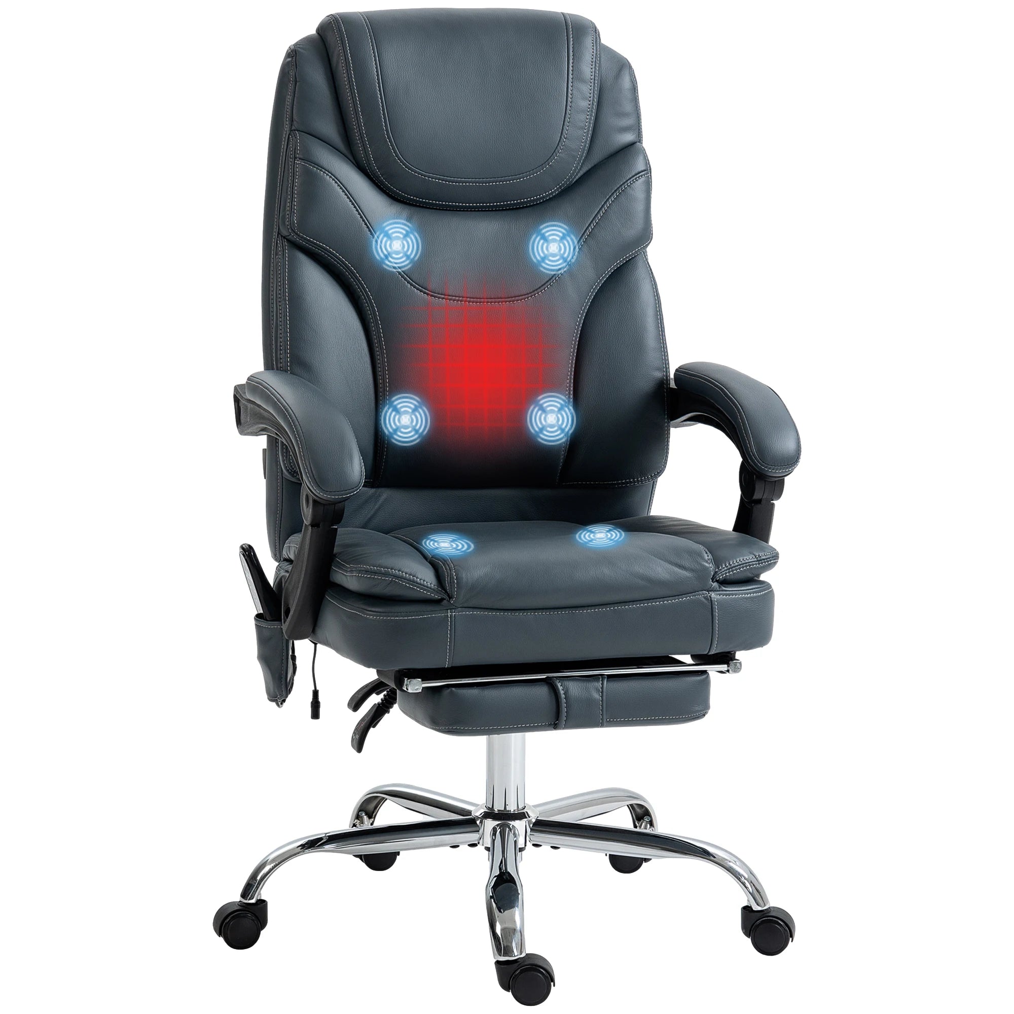 Massage Recliner Chair with 6 Vibration Points - Gray | Tidesmit Massage Chairs Tidesmit