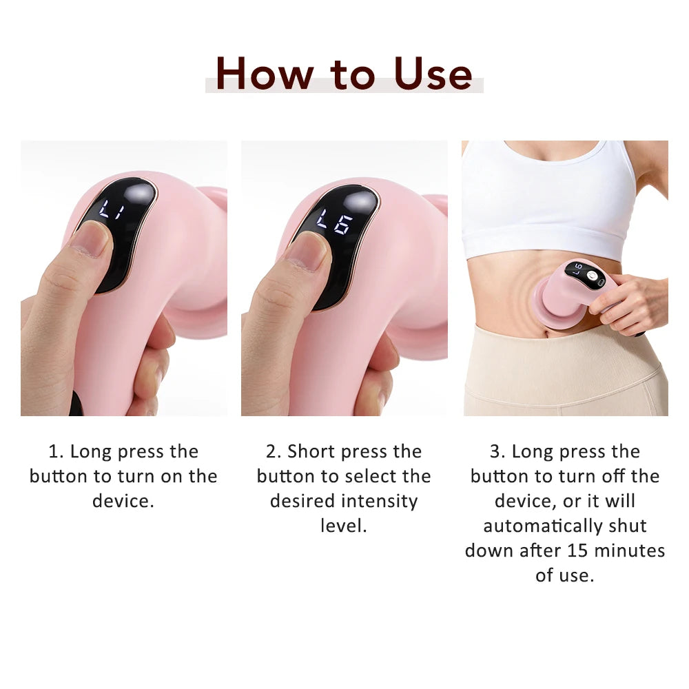Fascia Gun 5-Head Percussive Therapy Device for Deep Tissue Recovery Fascia Gun Tidesmit