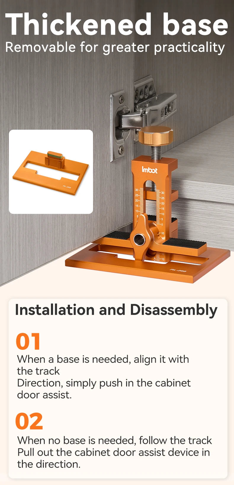 Imbot Cabinet Door Installation Aid Woodworking Fixed Multi-Functional Cabinet Wardrobe Door Artifact Quick Positioning Tool