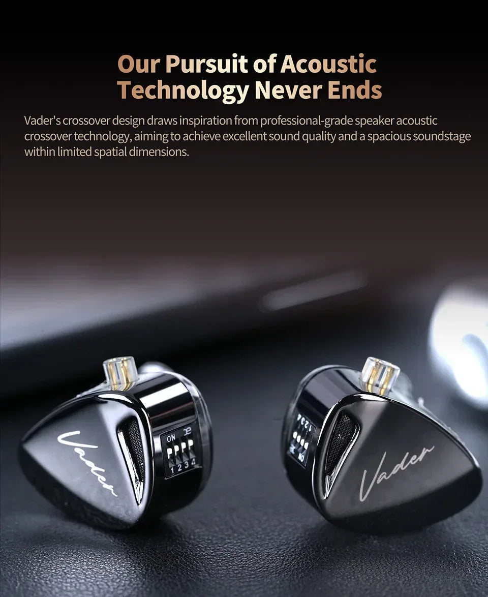 KZ Vader In-Ear Monitors with Tuning Switches by Tidesmit Tidesmit
