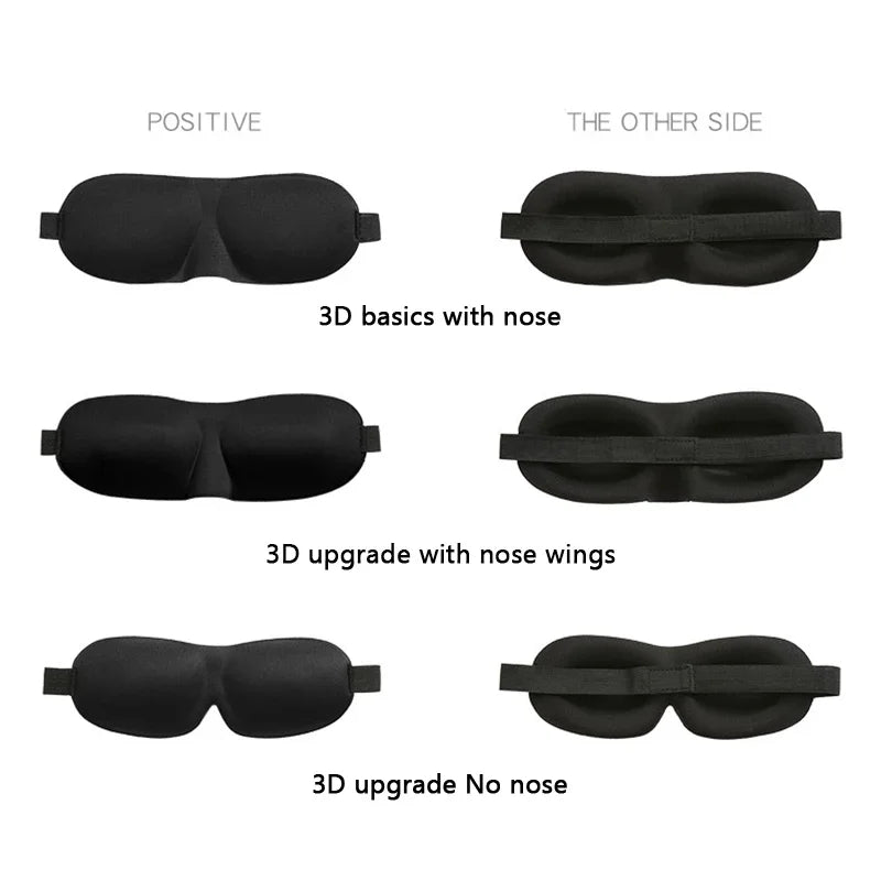Sleep Mask Blockout Eye Mask for Side Sleeper Women Men Portable Blindfold Travel Sleeping Aid Eye Cover Slaapmasker