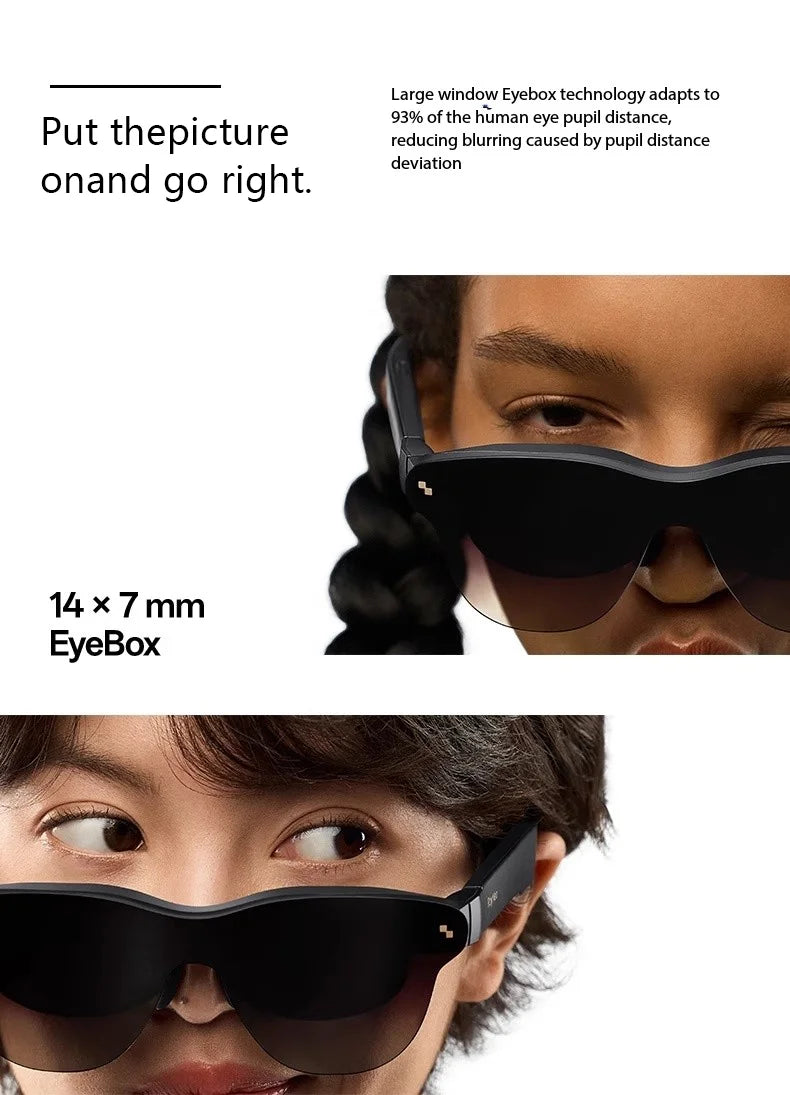 RayNeo AR Smart Glasses: 135-Inch Private Cinema Display for Gaming (3S Pro) Tidesmit