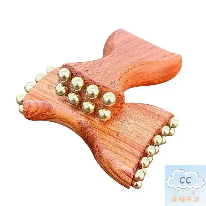 Fascia Massage Tool: Brass Gold Facial Lifting Deep Tissue Massager Fascia Gun Tidesmit