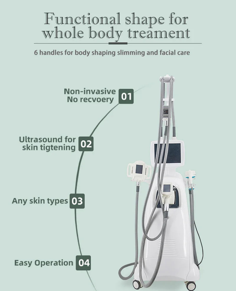 6-in-1 Vacuum Cavitation Roller Body Shaping Massager V9 V10 Model Body Shaping Massage Equipment Tidesmit