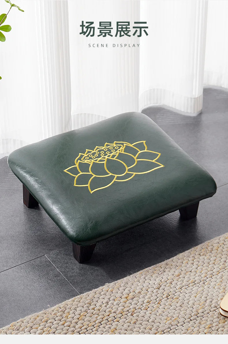 Solid Wood Stool Cushion Household Meditation Temple Kowtow Bay Window Futon Pad Lotus Seat Cushion