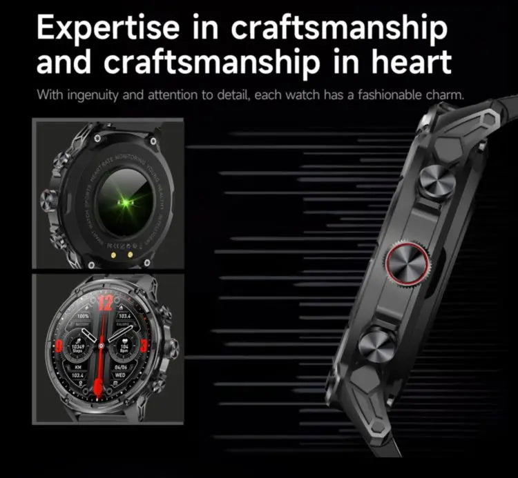YLL-V99 High Quality IP67 Waterproof 1.85 Inch Smart Round Sports Watch Sleep Tracker Fitness Gift for Friends