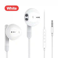 USB-C Wired Headphones for Samsung Galaxy S24 S23 - HiFi Stereo Audio 3.5MM White Tidesmit