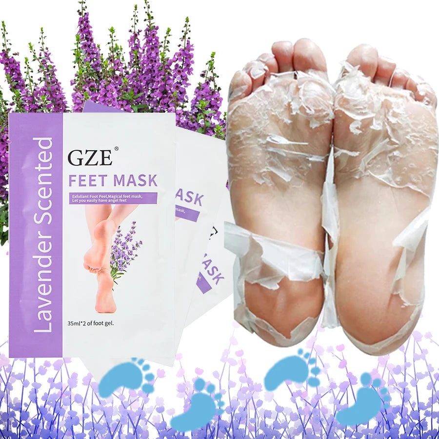 Foot Peel Mask for Cracked Heels - Exfoliating Callus Remover GZE007 Scrubs Treatments Tidesmit