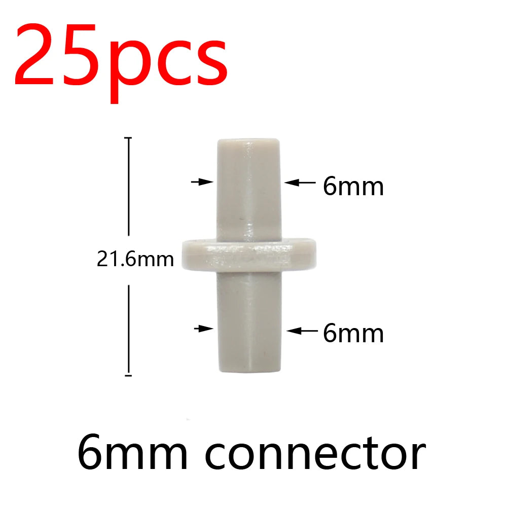 Garden Hose Connectors Barbed Tee Elbow Cross End Plug Coupling WDrip Irrigation System Atering Fitting For 3/5 4/7mm Hsse 2027