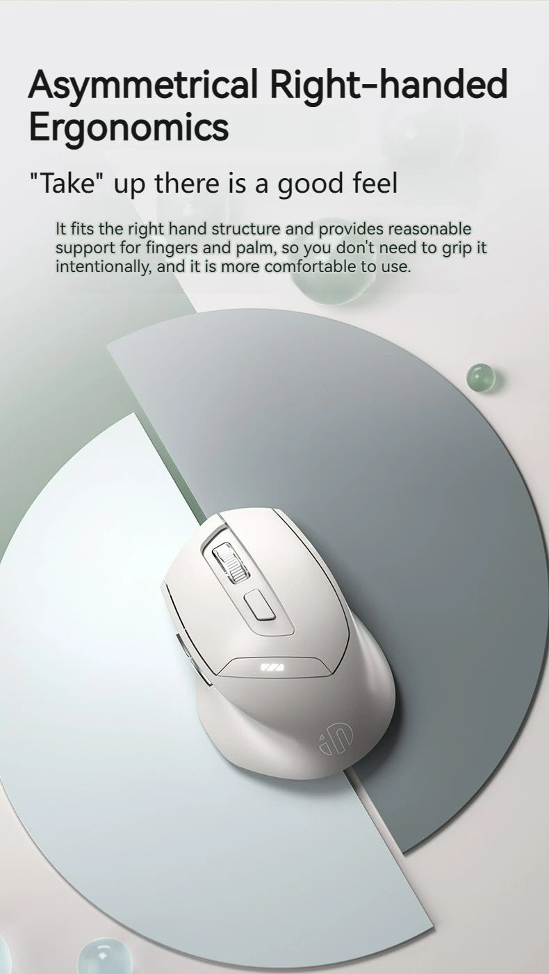 Bluetooth Tri-mode Mouse Rechargeable 2.4G Wireless Mouse Office Mute Support PC Laptop Tablet Smartphone Universal Mouse